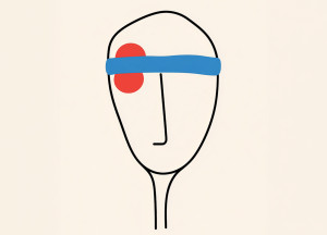 Illustrazione stilizzata di un volto umano.