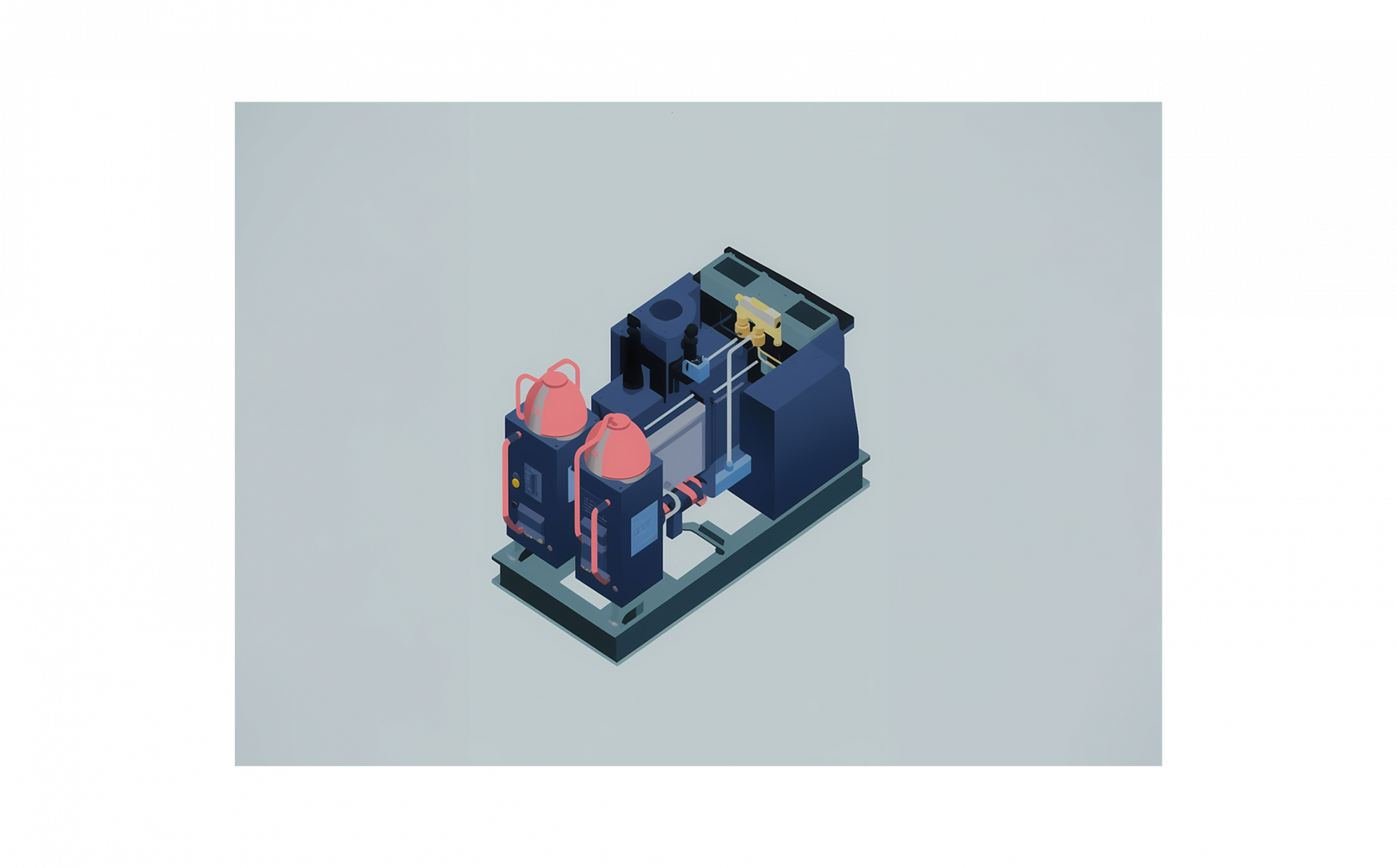 Illustrazione di un componente meccanico astratto