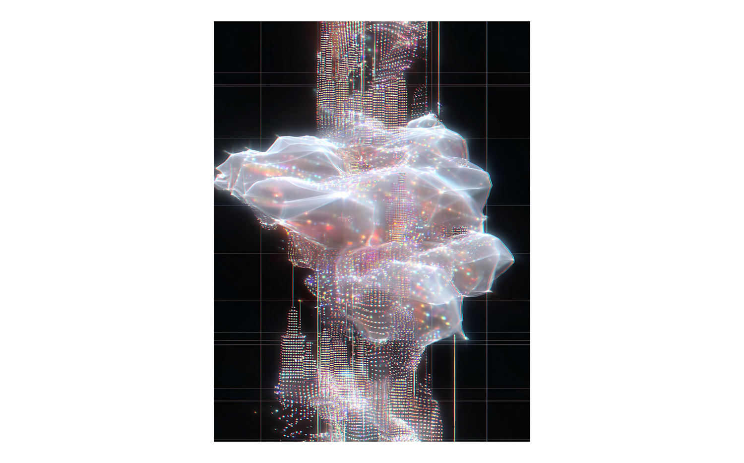 Illustrazione astratta generata con l'ai