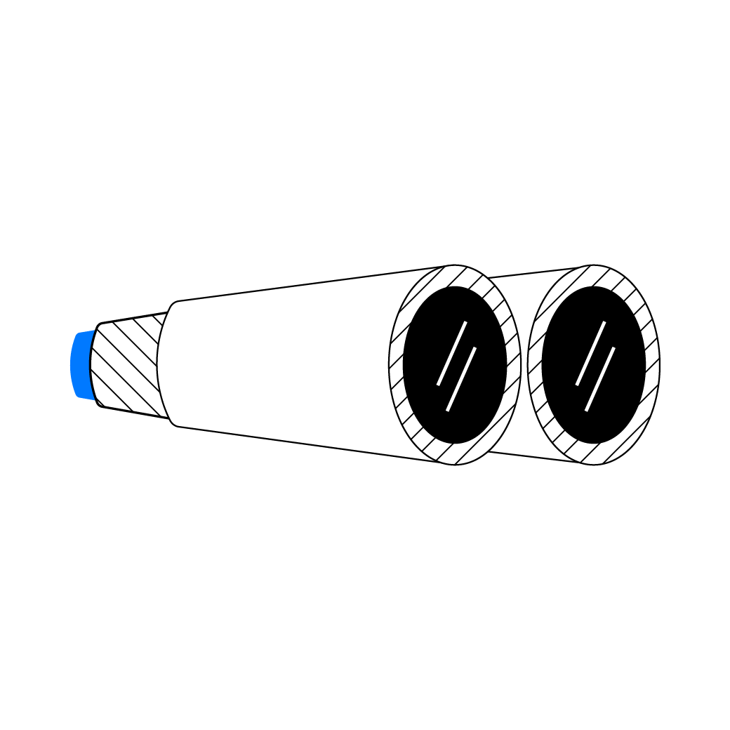 Illustrazione di un paio di binocoli
