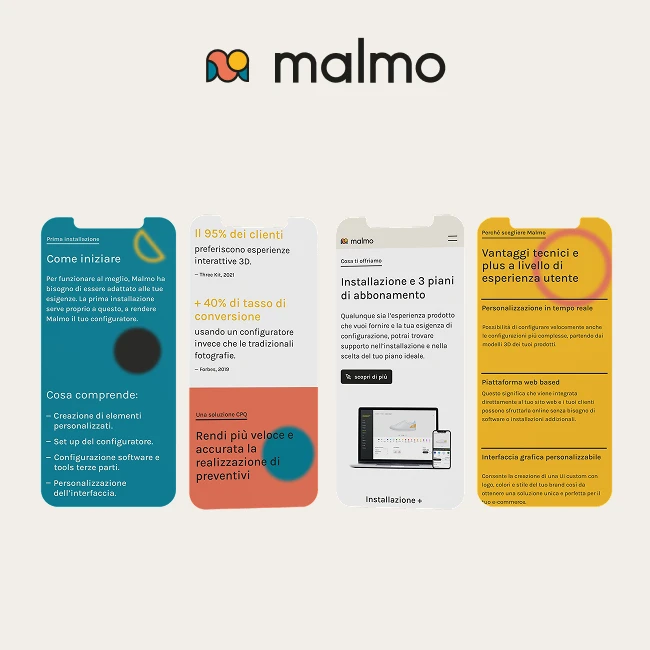 Screenshot del sito "malmo".