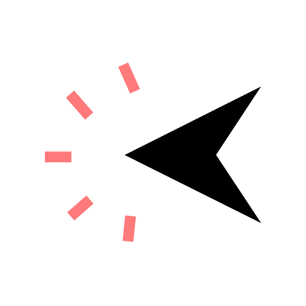 Freccia che punta verso sinistra.