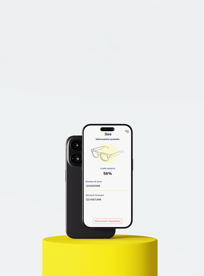 mockup dell'app isee connect