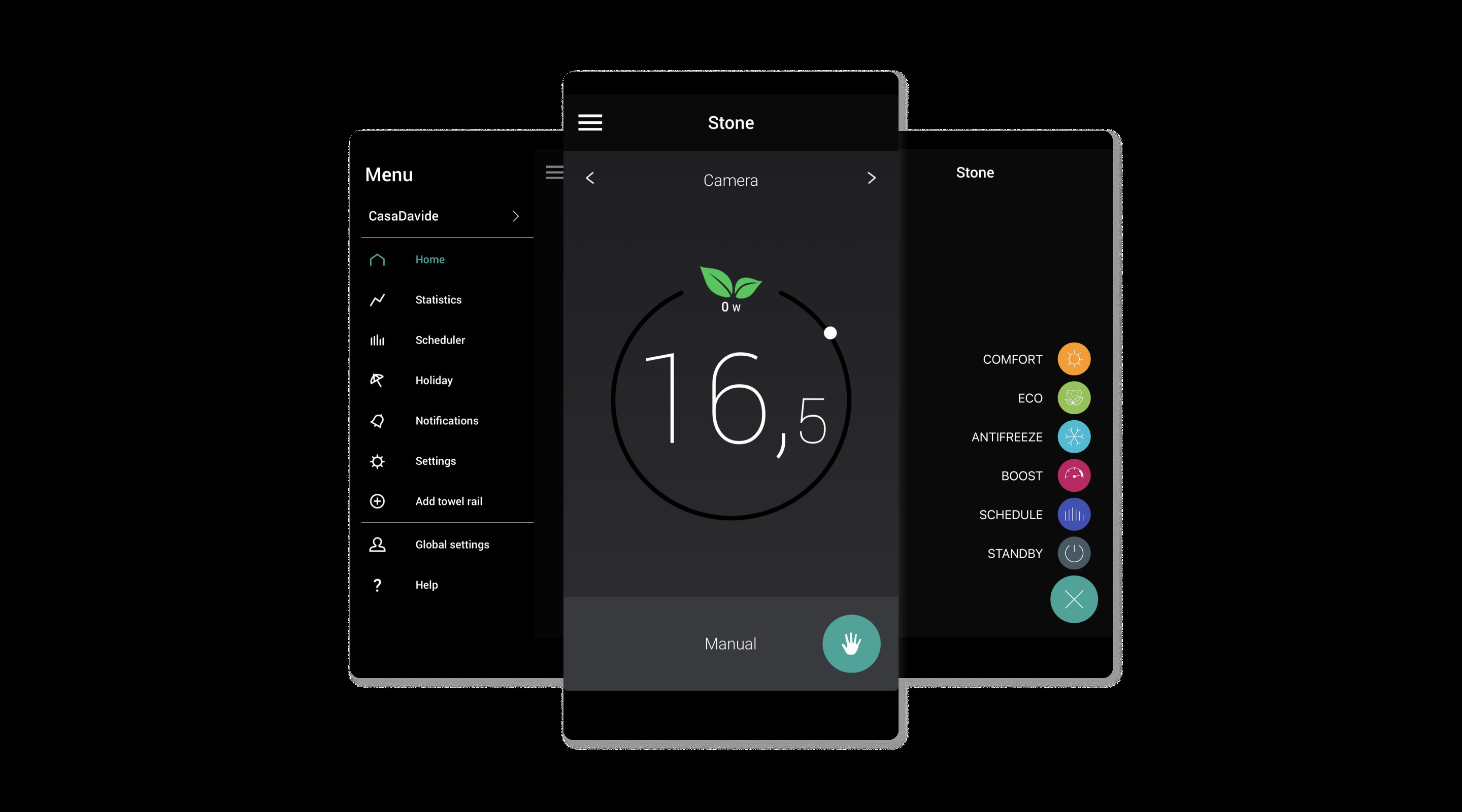 Progetto Stone Connect WiFi - Schermate d'uso dell'applicazione