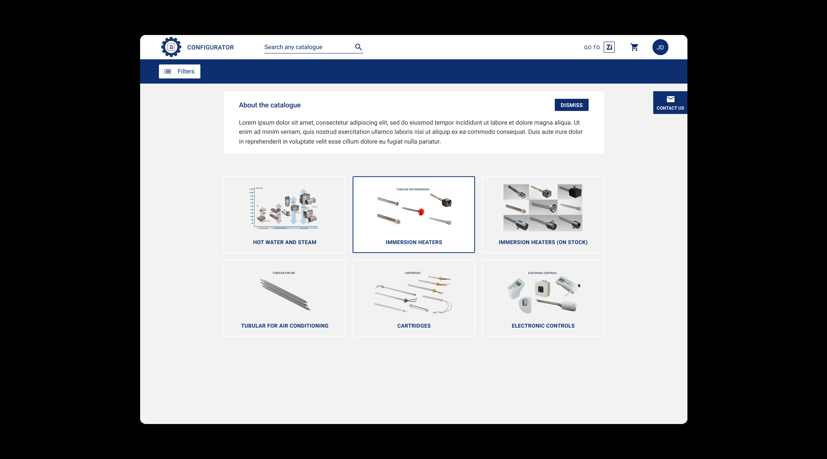 Progetto Configuratore XPlam - Schermate d'uso dell'applicazione